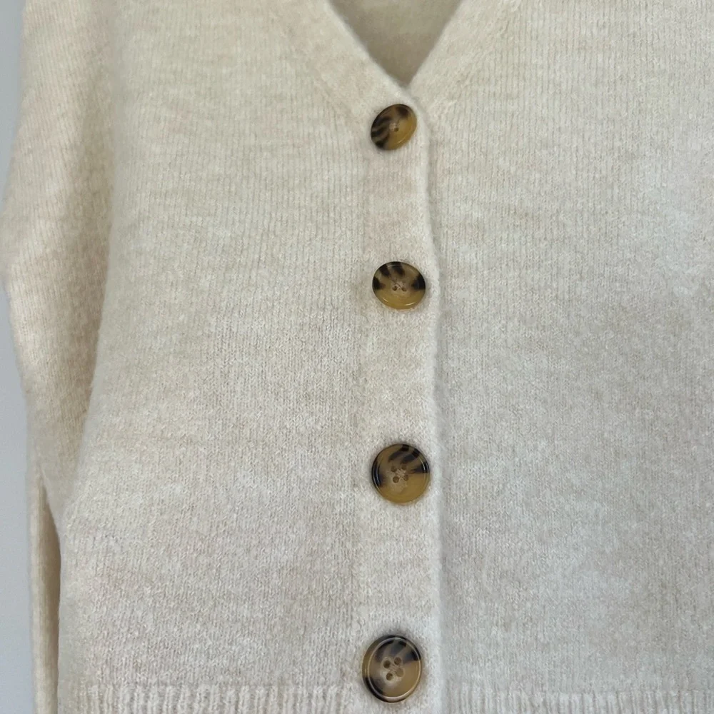 Billabong Short N Sweet Cropped Cardigan Sweater - Picture 3 of 8
